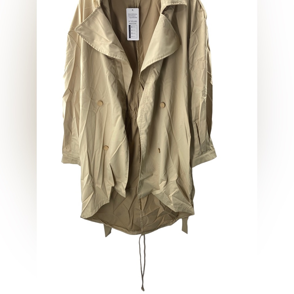 NWT Women’s plus size casual long sleeve outerwear trench coat